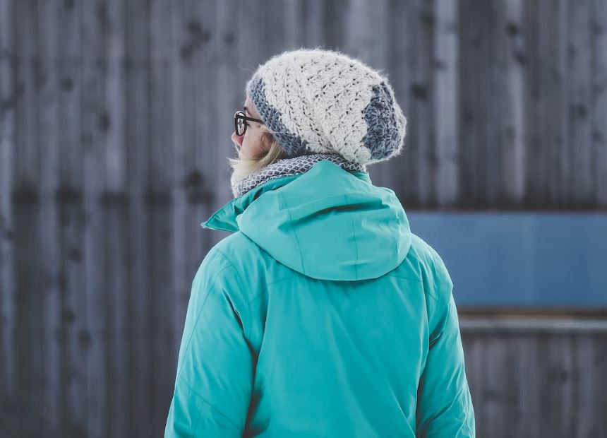 manteau hiver bleu
