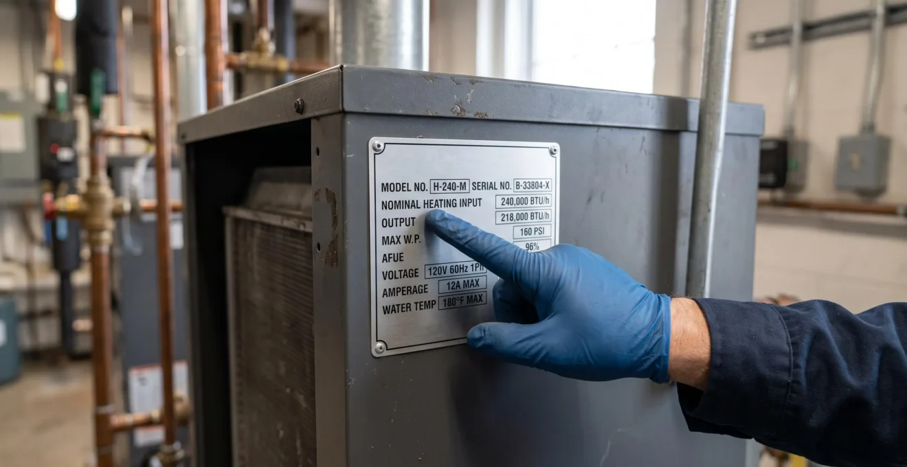 Gros plan sur des composants de qualité d'un système de chauffage moderne inspectés par un technicien